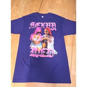 Sexyy Red Graphic T Shirt Purple Hip Hop Rap Tee NWOT Medium Streetwear